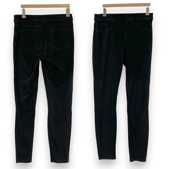 Spanx Jean Pants Leggings Black Ankle Pull On Medium - Picture 4 of 13